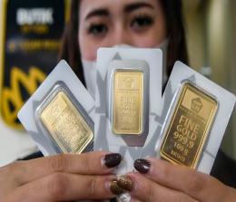 Ilustrasi harga emas Antam terpantau stagnan (foto/int)
